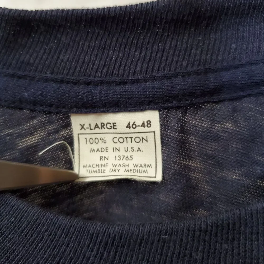 IBM‎ Punch Card T-Shirt 100% Cotton Made In The USA Single Stitch Size 46-48